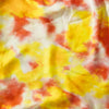 Georgette Rich And Flowy Shades Of Yellow And Orange Abstract Fabric