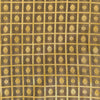 Grey Brown Brocade With Gold Woven Checks With Tiny Motifs Hand Woven Fabric