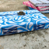 Handmade Upcycled Blue Jaipuri Lock Book