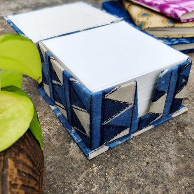 Handmade Upcycled Dabu Jahota Light  Triangles Slip Box