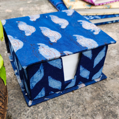 Handmade Upcycled Indigo Cars Ankola Box