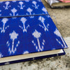 Handmade Upcycled Mercerised Ikkat Blue Zig Zag Bahi Diary A5