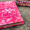 Handmade Upcycled Pink Dabu Bahi Diary A6