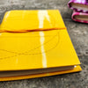Handmade Upcycled Yellow Shibori Bahi Diary A6