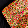 Heavy Embroidered Yellow Georgette Fabric