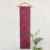 Pure Cotton Handloom With Purple Brown Merged Shaded Woven Fabric