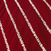 Cotton Silk Maroon With Sequence Diagonal Lines Fabric
