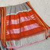 Ilkal - Pure Cotton Traditional Ilkal Saree Grey With  Maroon