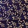 Indigo Pure Cotton All Over Jaal Hand Block Print Blouse Fabric (1.25 Meter)