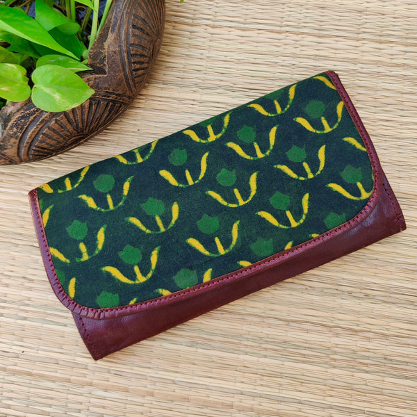 JODHPURI - Green Dabu Wallet