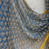 KOTA - Pure Cotton Dabu Blue Hand Block Printed Saree