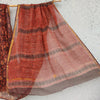 KOTA - Pure Cotton Vanaspati Rust Jaal Hand Block Printed Saree
