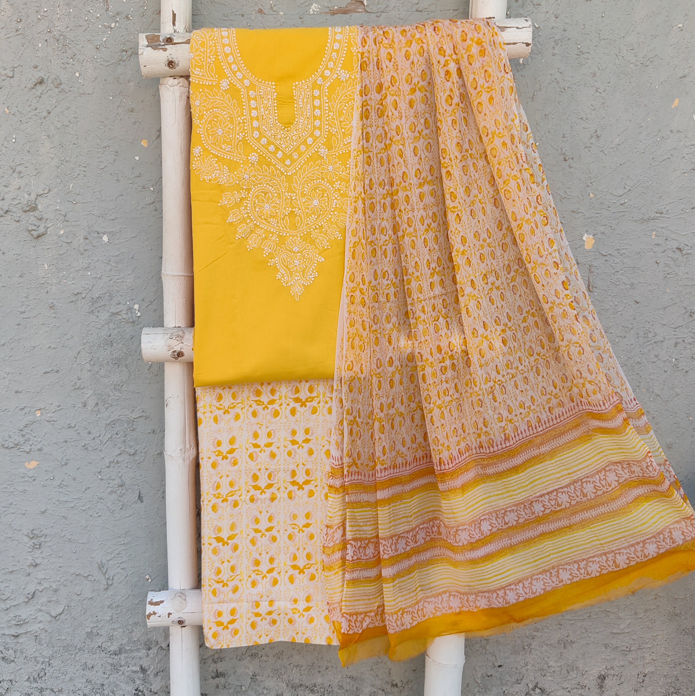 Lucknow Cloth Pattern LUCKNOW BEGUM - Pure Cotton Top With Beautiful Lucknowi Hand Embroider ...