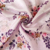 Lavender Vintage Pure Organza Floral Fabric