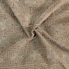 Linen Ash Brown With Thread Embroidered Fabric