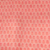 Linen Soft Pink With Simple Pink Motifs Screen Print Fabric
