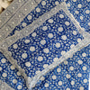 MAGICAL BLUE - Pure Cotton Jaipuri Double  Bedsheet