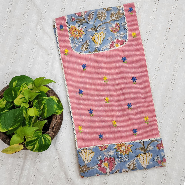 MEERA - Pure Cotton Jaipuri Hand Block Printed Top With Hand Embroider ...