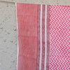 MEERU -Mul  Cotton Jaipuri Pink Stripes And Zig Zag Dupatta