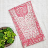 MEGHA - Pure Cotton Jaipuri Hand Block Printed Fabric With Embroidered Yoke Pink Pre Designed Kurta Fabric