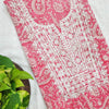 MEGHA - Pure Cotton Jaipuri Hand Block Printed Fabric With Embroidered Yoke Pink Pre Designed Kurta Fabric
