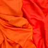 Mango Silk Shades Of Orange Reversible Flowing Fabric