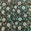 Pre-cut 1.40 meter Modal Cotton Dabu Blue Flower Jaal Hand Block Print Fabric