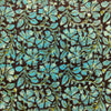 Modal Cotton Dabu Blue Leafy Flower Jaal Hand Block Print Fabric