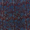 Modal Cotton Double Dabu Maroon With Blue Jaal And Stripes Hand Block Print Fabric