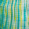 Modal Cotton Shibori Shades Of Sea Green And Yellow Hand Made Fabric