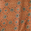 Modal Silk Ajrak Brown With Blue Black Cream Patola Hand Block Print Fabric