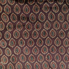 Modal Silk Ajrak Brown With Drop Leaf Hand Block Print Fabric