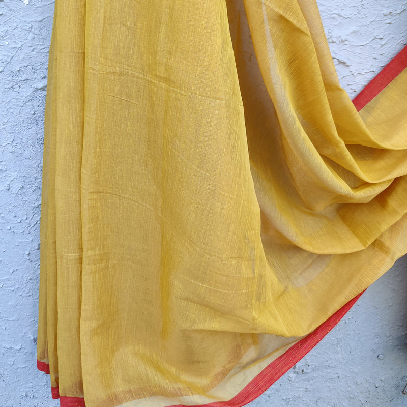 NAKSHATRA - Soft Mul Tissue Gold Saree