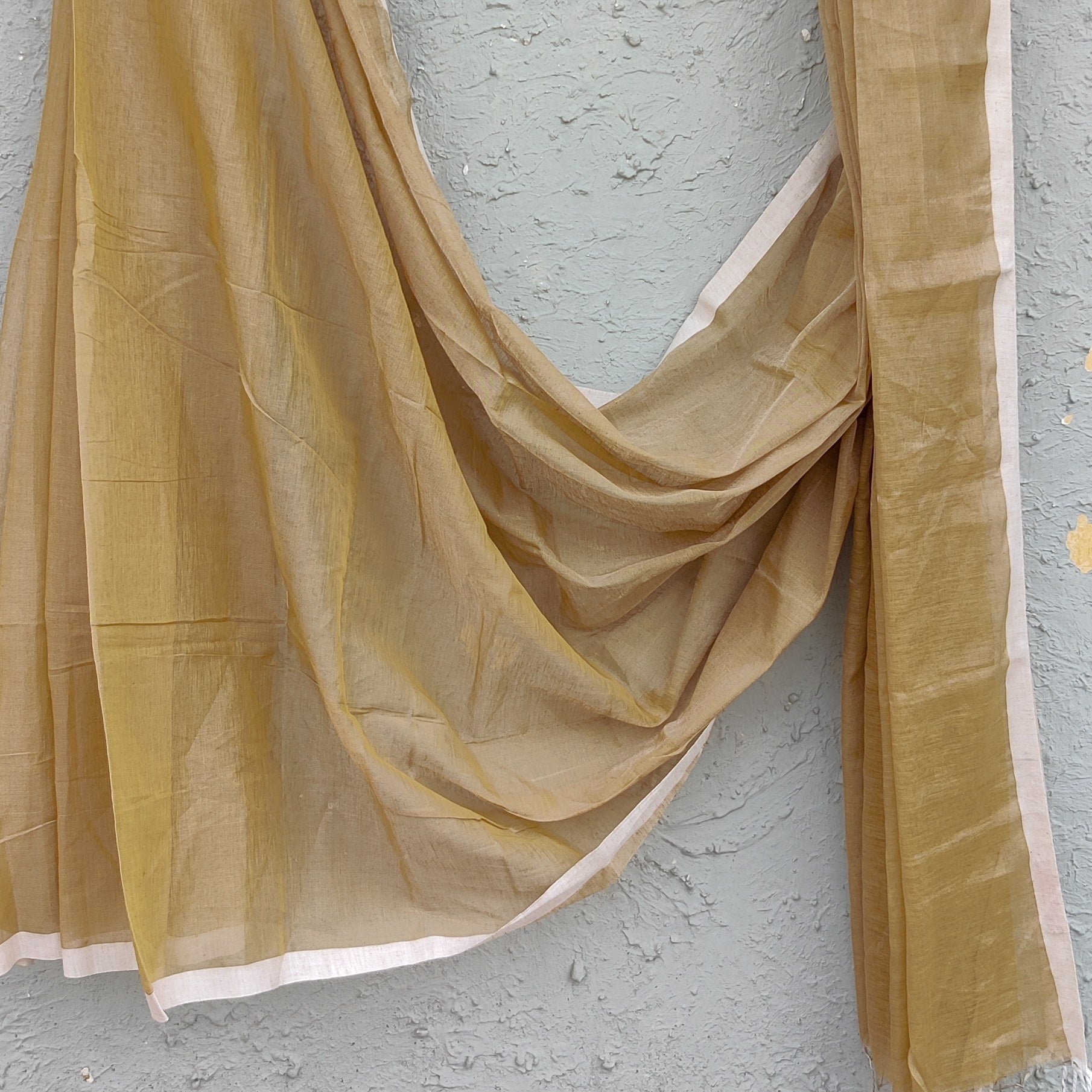 Rust Glow Tissue Maheshwari Kurta