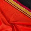 Orange Red Dual Shade Traditional Maharashtrian Khan Cotton Silk Fabric