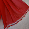 PIKU - Its All Stripes Red Mul Cotton Extra Soft Saree