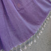 PIKU - Mul Cotton Half And Half Purple Pink Extra Soft Saree