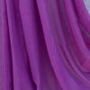 PIKU - Purple With Light Blue Border Cotton Extra Soft Saree
