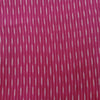 Pure Cotton Ikkat Pink With Off White Woven Stripe Hand Woven Fabric