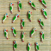 Pack Of Five Cream Parrot Button