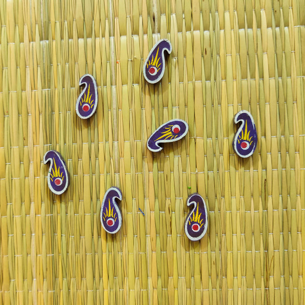 Pack Of Five Purple Kairi Button