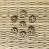 Pack Of Five Star Carved Button
