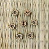 Pack Of Five Wooden Curved Sqaure Button