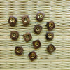 Pack Of Five Wooden metal Button