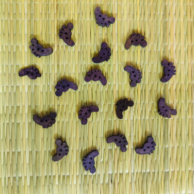Pack Of Four Purple Foot Button