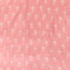Pastel Pink Muslin With Tiny Grass Motifs Hand Block Print Fabric