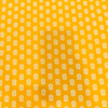 Pure Cotton Screen Print Yellow With Tiny White One Flower Plant Fabric