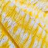 Pure Cotton Shibori Yellow Tie And Dye Handmade Fabric