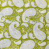 Pure Cotto Jaipuri Green With Kairi Jaal Hand Block Print Fabric