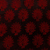 Pre-cut 1.5 meter Pure Cotton Ajrak Black With Peacock Hand Block Print Fabric